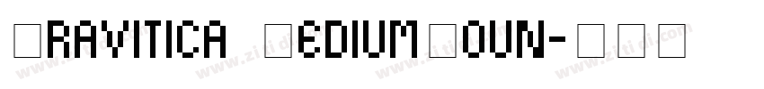 Gravitica MediumRoun字体转换